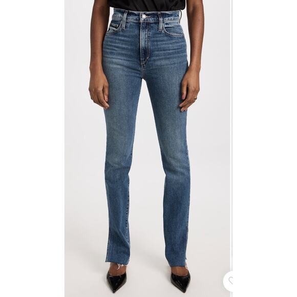 Women's Straight Leg Jeans - Blue - Picture 5 of 16